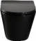 Blue Label Odin rimfree wandcloset 49cm met closetzitting softclose zitting/quick release mat zwart FK040BM