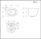 Blue Label Odin rimfree wandcloset 490mm met closetzitting softclose/quick release wit maattekening