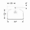 Geberit Smyle Square wastafel 60 cm met kraangat en overloop wit 500229011