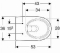 Geberit 300 Basic wandcloset 53cm zonder spoelrand wit S8254700000G