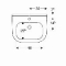 Geberit 300 Basic wastafel m. kraangat m. overloop 60x47.5x19.5cm wit S8300300000G