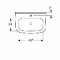 Geberit 300 Basic wastafel compact m. kraangat m. overloop 60x40x19.5cm wit S8301900000G