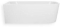 Blue Label Rasmus back-to-wall bad links 170x80cm glans wit