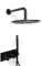 Blue Label Brondby douchesysteem incl. inbouwdeel mat zwart FK-003-H-BL