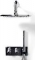 Blue Label Brondby douchesysteem incl. inbouwdeel chroom FK-003-H-CH