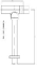 Blue Label Brondby messing design sifon 1 1/4" inclusief muurbuis geborsteld nikkel FK-958L-BN