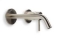 Blue Label Brondby wastafelkraan wand 18cm cold start incl. inbouwdeel geborsteld nikkel FK-0322-BN