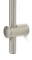 Blue Label Brondby glijstang messing 90cm geborsteld nikkel FKT0701BN