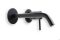 Blue Label Brondby wastafelkraan wand 18cm cold start incl. inbouwdeel mat zwart producfoto