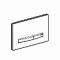 Geberit Sigma 50 bedieningspaneel DF frontbediend 24.6x16.4cm zwart chroom/wit 115671112