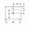 Geberit iCon wastafel m. kraangat m. overloop 60x48.5x15.5cm wit 124060000