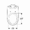 Geberit Renova closetcombinatie, diepspoel, PK, met sifon, hxbxd 390x665x357mm, glans wit
