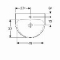 Geberit Renova wastafel m. kraangat m. overloop 55x45x18.8cm wit 500369011