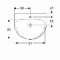Geberit Renova wastafel m. kraangat m. overloop 60x48x19cm wit 500370011