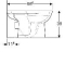 Geberit Renova closetcombinatie, diepspoel, zonder spoelrand, PK, met sifon, hxbxd 390x665x356mm, glans wit