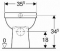 Geberit 300 Basic closetpot-96 vlakspoel 35.5x47cm PK wit S8000200000G