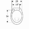 Geberit 300 Comfort closetpot-73 verhoogd +6cm vlakspoel 35.5x45cm AO wit S8002600000G
