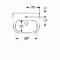 Geberit 300 Basic wastafel 50 cm met kraangat en overloop wit S8300100000G
