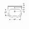 Geberit 300 Basic wastafel m. kraangat m. overloop 55x44.5x19.5cm wit S8300200000G