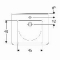 Geberit 300 Comfort Square rolstoelwastafel 65 cm met kraangat en overloop wit S8309800000G
