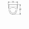 Geberit 300 urinoir 40 achterinlaat wit met rvs rooster S8601600000G