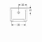 Geberit 300 Basic uitstortgootsteen met overloop met roostergaten 460x365x300mm wit S8A00100000G