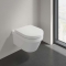 Villeroy & Boch Architectura combipack wandcloset 53cm zonder spoelrand met Ceramic+ met closetzitting wit 4694HRR1