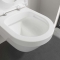 Villeroy & Boch Architectura combipack wandcloset 53cm zonder spoelrand met Ceramic+ met closetzitting wit 4694HRR1
