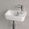 Villeroy & Boch O.novo Compact fontein m. overloop met kraangat rechts 36x25cm wit 43433601
