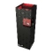 Geesa Nemox accessoire set, toiletrolhouder met klep, toiletborstelhouder wand, closetborstel + extra borstel, haak, RVS