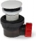 Blue Label Annika Easy, Afvoerplug (klik waste), rond, 63mm diameter, met 67mm sifon, wit
