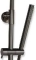 Blue Label Brondby douchesysteem in hoogte verstelbaar, thermostatisch, messing hoofddouche 25cm, gun metal