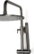 Blue Label Brondby douchesysteem in hoogte verstelbaar, thermostatisch, messing hoofddouche 25cm, gun metal