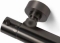 Blue Label Brondby badthermostaat HOH 15 cm met omstel gun metal FK-8077-GM