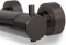 Blue Label Brondby badthermostaat HOH 15 cm met omstel gun metal FK-8077-GM