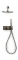 Blue Label Brondby douchesysteem horizontaal met houder incl. inbouwdeel, geborsteld nikkel FK-003-H-BN