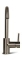 Blue Label Brondby wastafelkraan C-uitloop cold start geborstel nikkel FK-0320-BN