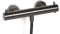 Blue Label Brondby glijstangset 90cm met douchethermostaat 150mm slang 150cm geborsteld nikkel FK-8072A-S-BN