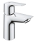 Grohe BauEdge S-size wastafelkraan met gladde body chroom 23330001