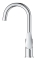 Grohe BauEdge L-size wastafelmengkraan push open chroom 23911001
