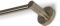 Blue Label Vida handdoekhouder enkel 45cm wc geborsteld nikkel FK8112BN