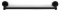 Blue Label Vida handdoekhouder enkel 45cm zwart FK8112BL