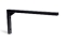 Blue Label 2 L- beugels voor Hylde wastafelblad, diepte x hoogte 43 x 20 cm, zwart