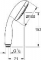Grohe Vitalio Start handdouche 100mm, 3 straalsoorten, antikalksysteem, doucheslang, kunststof, chroom