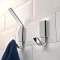 Geesa Aim handdoekhaak met 1 haak messing verchroomd hxdxl 77x40x30mm kleur chroom 918413-02