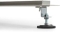 Blue Label Slimline RVS douchegoot 70 cm m. flens, geborsteld RVS rooster, sifon, waterdicht membraan, m. zijuitloop SD70VSLBR