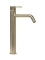 Blue Label Brondby wastafelkraan high rise cold start geborsteld goud FK-0326-BB