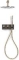 Blue Label Brondby regendouche douchesysteem 25cm goud incl. inbouwdeel FK-003-H-BB