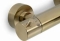 Blue Label Brondby badthermostaat HOH 15cm met koppelingen geborsteld goud FK-8077-BB