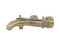 Blue Label Brondby badthermostaat HOH 15cm met koppelingen geborsteld goud FK-8077-BB